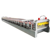 Automatic 240 colorful steel profile sheet floor deck roll forming machine for russia