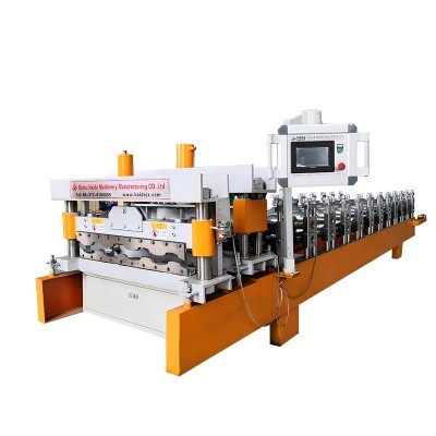 Automatic glazed tile trapezoidal roll forming machine