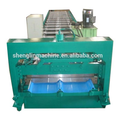 automatic metal roofing panel sheet self clip lock galvanized steel joint hidden roll forming machine