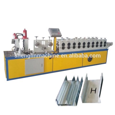 Metal C Shape Furred Ceil Studs Track / Drywall Steel Material Light Keel Roll Forming Machine