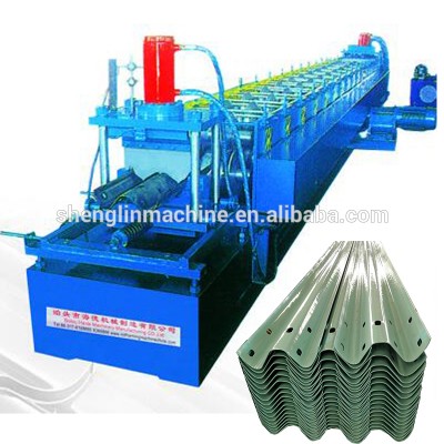 3 waves metal highway guardrail sheet making machines