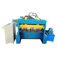 Single Layer Hydraulic Glazed Tiles Roofing Panel Sheet Making Machinery Metal Cold Roll Forming Machine